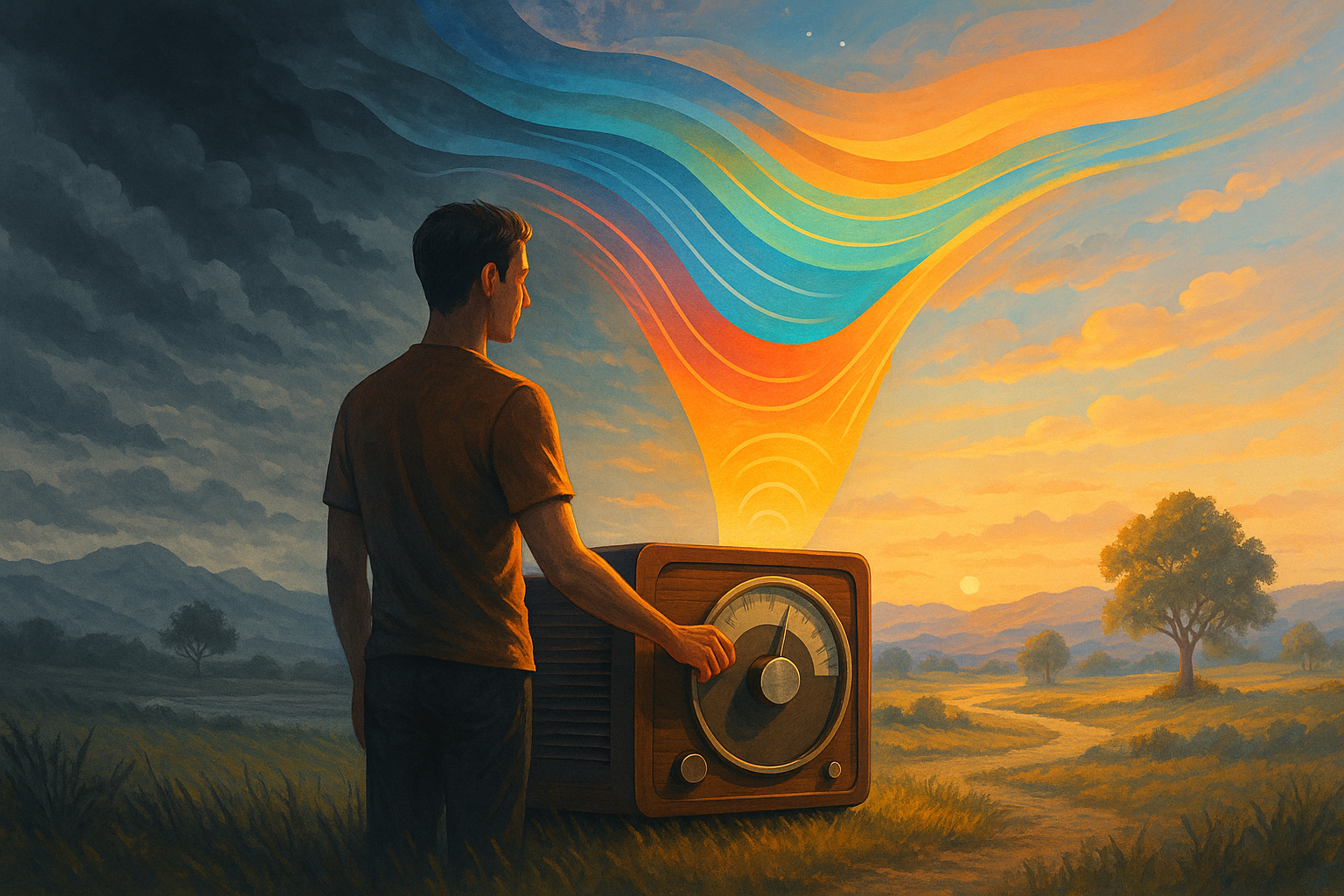 3 Steps to Calm Anxiety: Tune In - Change the Station - Turn it UP